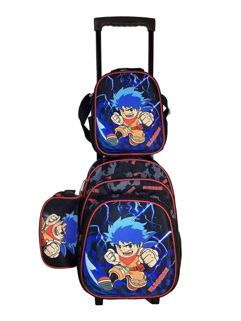 Battle Hero 3PCS Trolley Set - Bubbles Kids WearSchool Tools