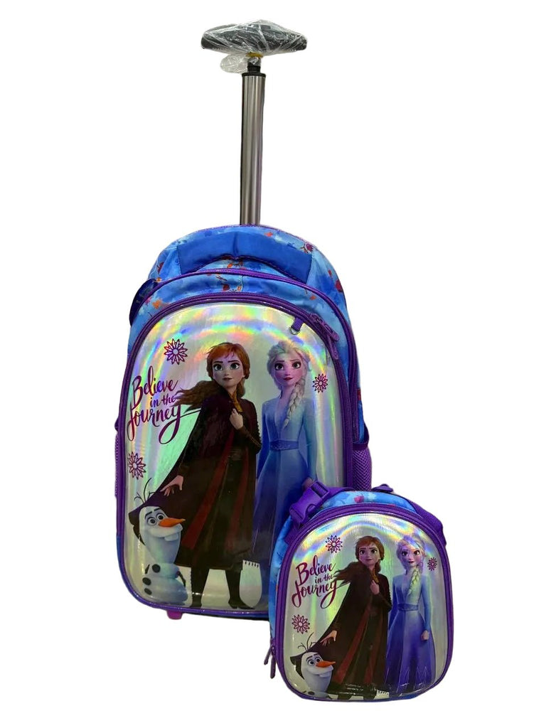 Frozen Shine 3PCS Trolley Bag - Bubbles Kids WearSchool Tools