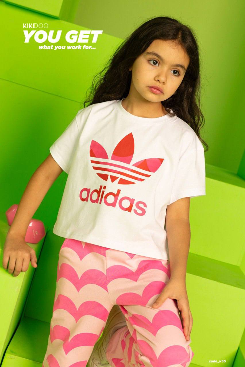 White T-Shirt & Patterned Pink Pants