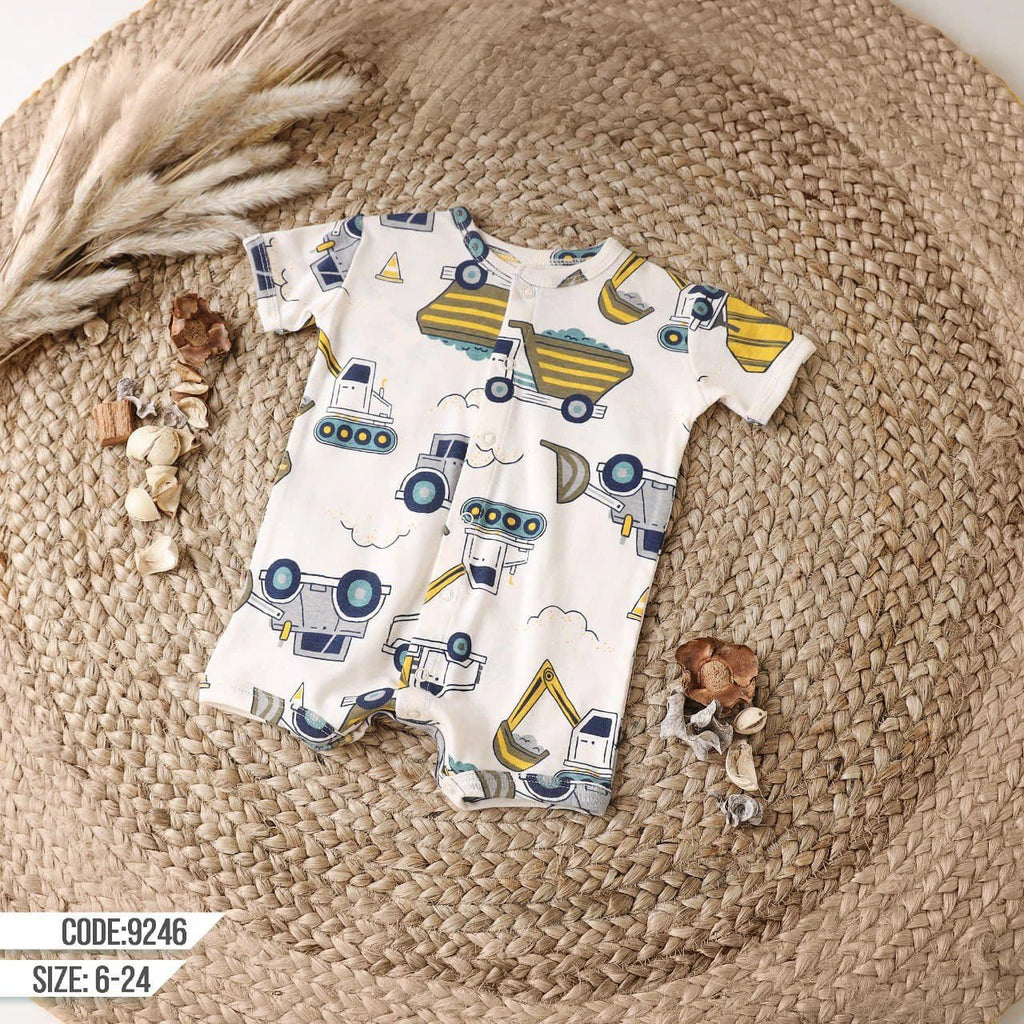 tractor romper - Bubbles Kids WearAll