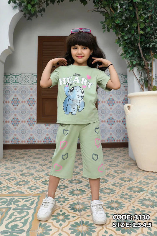 heart pyjama-mint green