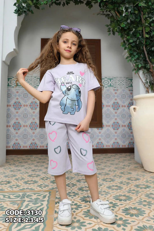 heart pyjama-purple