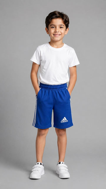 Boys Athletic Bermuda Shorts – Royal Blue Lightweight Summer Shorts