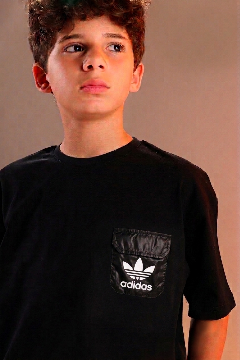 Boys Black Sport Set – T-Shirt & Shorts Casual Outfit