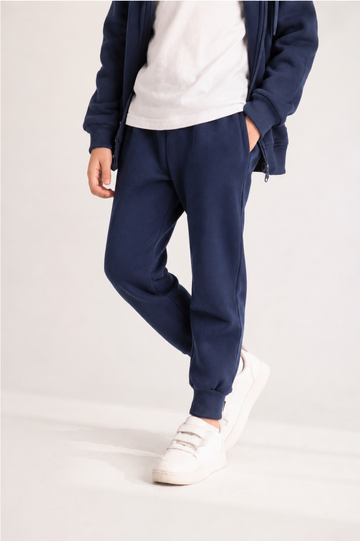 Summer Milton Jogger Pants – Soft Navy Casual Sweatpants with Pockets