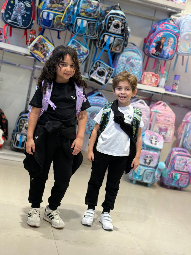 Plain Sweatpants - Bubbles Kids Wear # black / 2-black / 4-black / 6-black / 8-black / 10