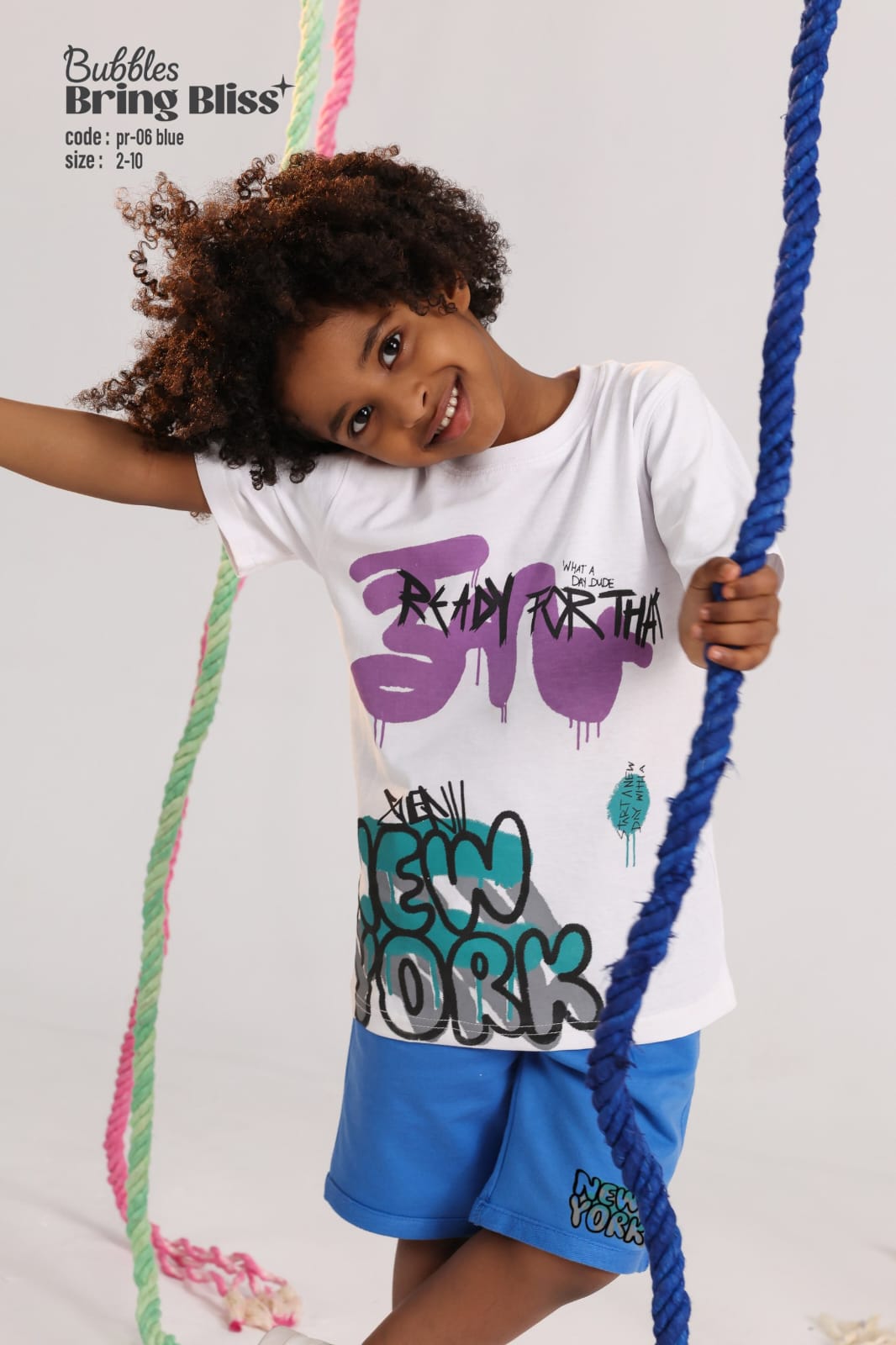 Kids Graphic Print T-Shirt – “Ready For The City” Cotton Tee (Sizes 2–10)