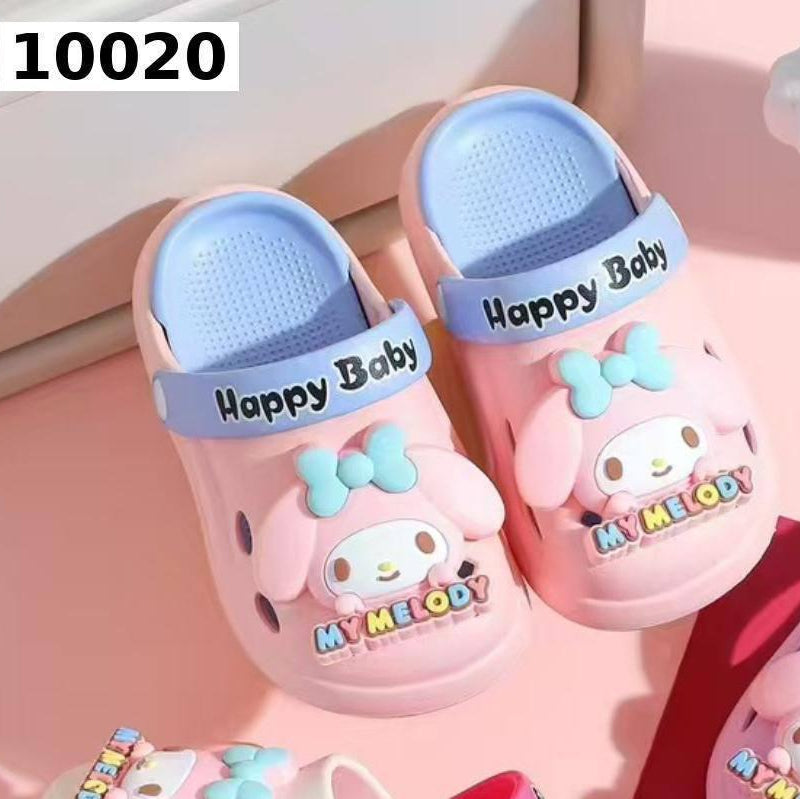 Kids Cartoon Bunny Clogs Sandals – Lightweight Slip-On Summer Shoes (Model 10020)