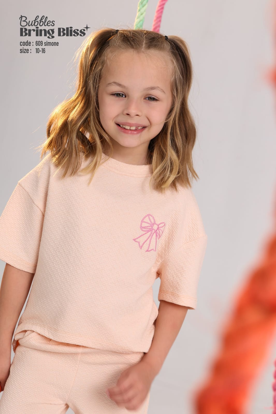 Girls Soft Knit Lounge Set – Short Sleeve Top & Wide-Leg Pants (Ages 10–16)