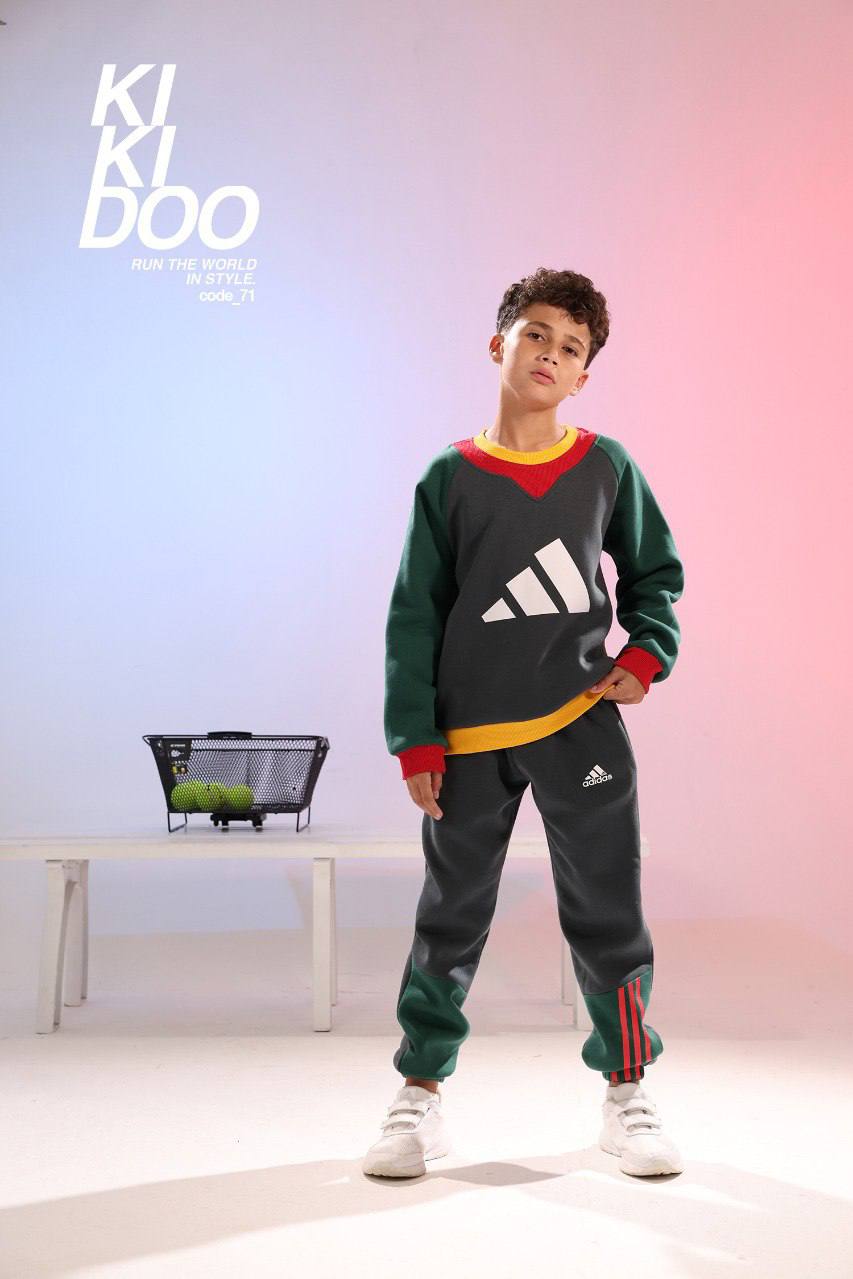 Boys Color Block Sweatshirt & Jogger Set – Premium Casual Tracksuit for Kids (Size 4-12)