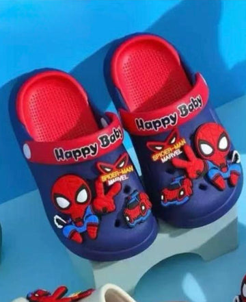 Kids Spider Hero Clogs Sandals – Lightweight Slip-On Cartoon Clogs for Boys