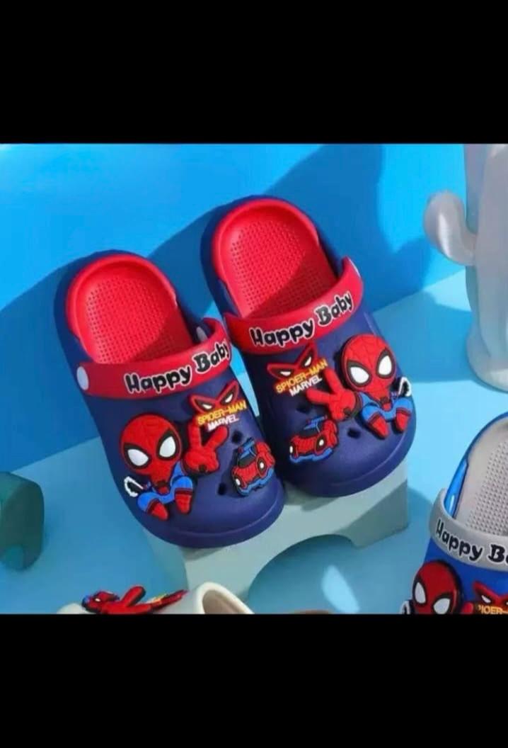 Kids Spider Hero Clogs Sandals – Lightweight Slip-On Cartoon Clogs for Boys