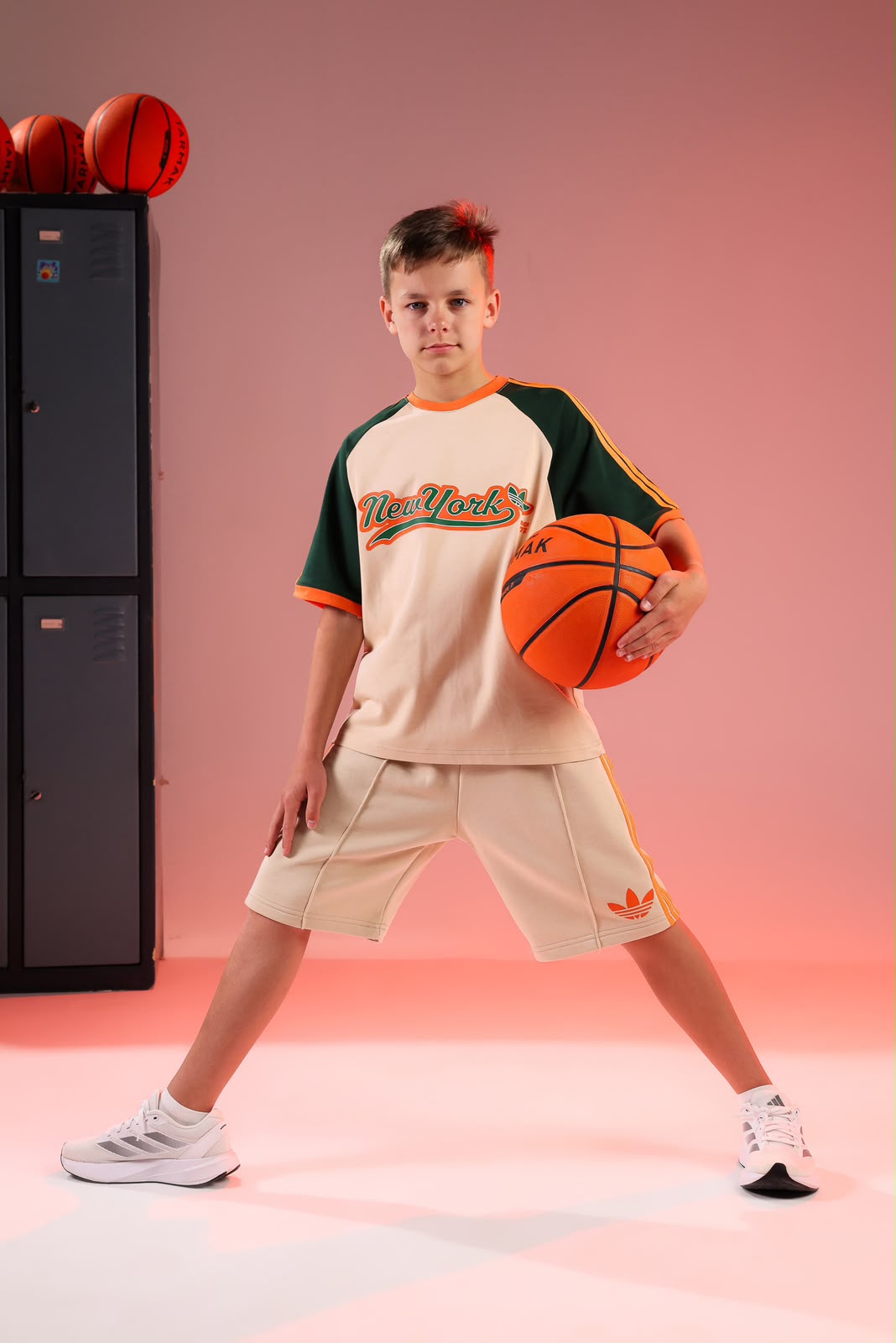 Boys Color Block Activewear Set – Sports T-Shirt & Athletic Shorts