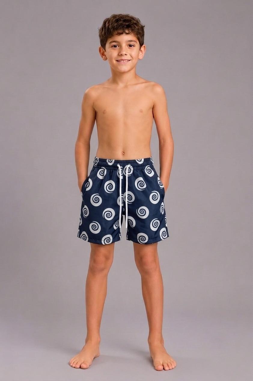 Kids Tropical Print Swim Shorts – Quick-Dry Beach & Pool Trunks for Boys (Copy)
