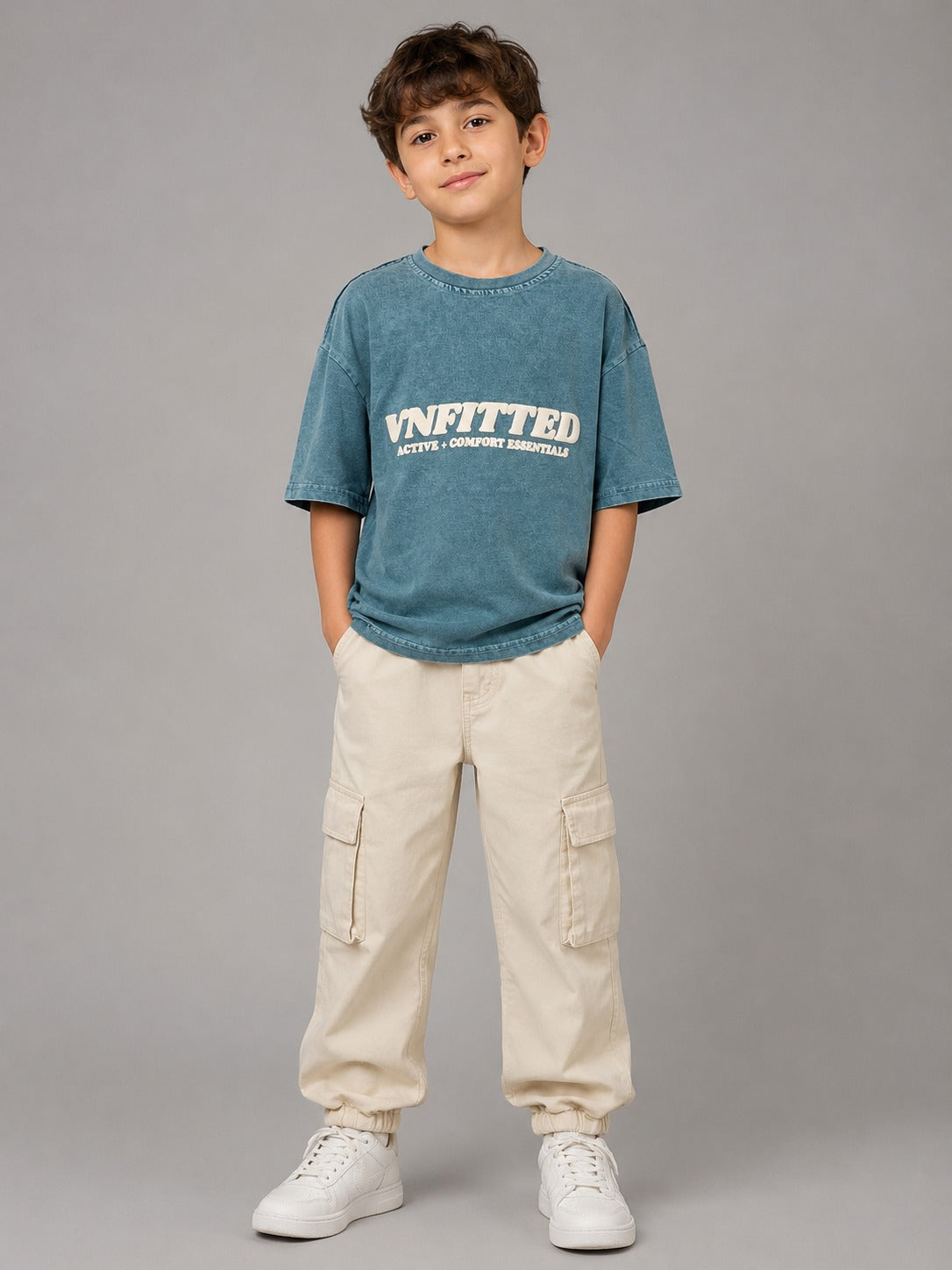 Boys' Oversized Graphic T-Shirt Casual Cotton Outfit for Kids