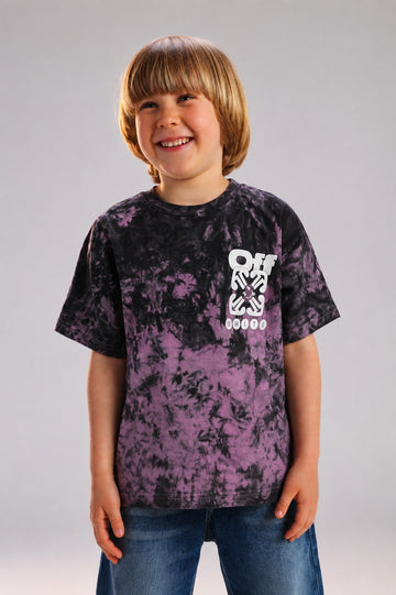 Boys’ Purple Tie-Dye Graphic T-Shirt
