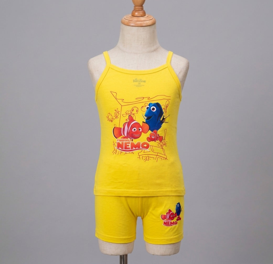 Girls’ Finding Nemo 2-Piece Underwear Set – Printed Tank Top & Matching Shorts