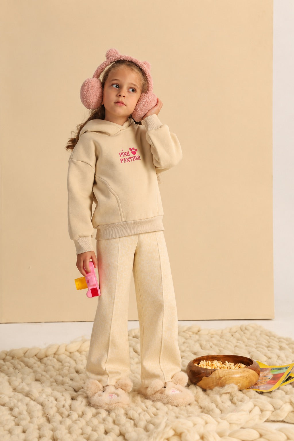 Girls’ Reversible Double-Face Puffer Jacket – Lilac Sleeveless Padded Vest with High Collar