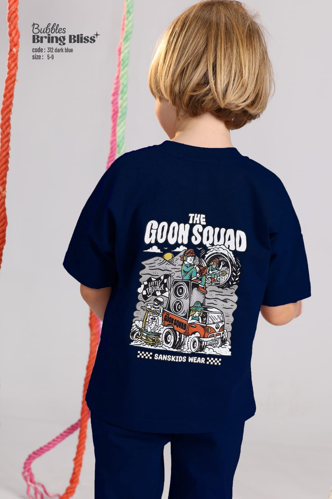 Kids Navy Blue T-Shirt & Shorts Set – Soft Cotton Casual Outfit (Sizes 5–9)