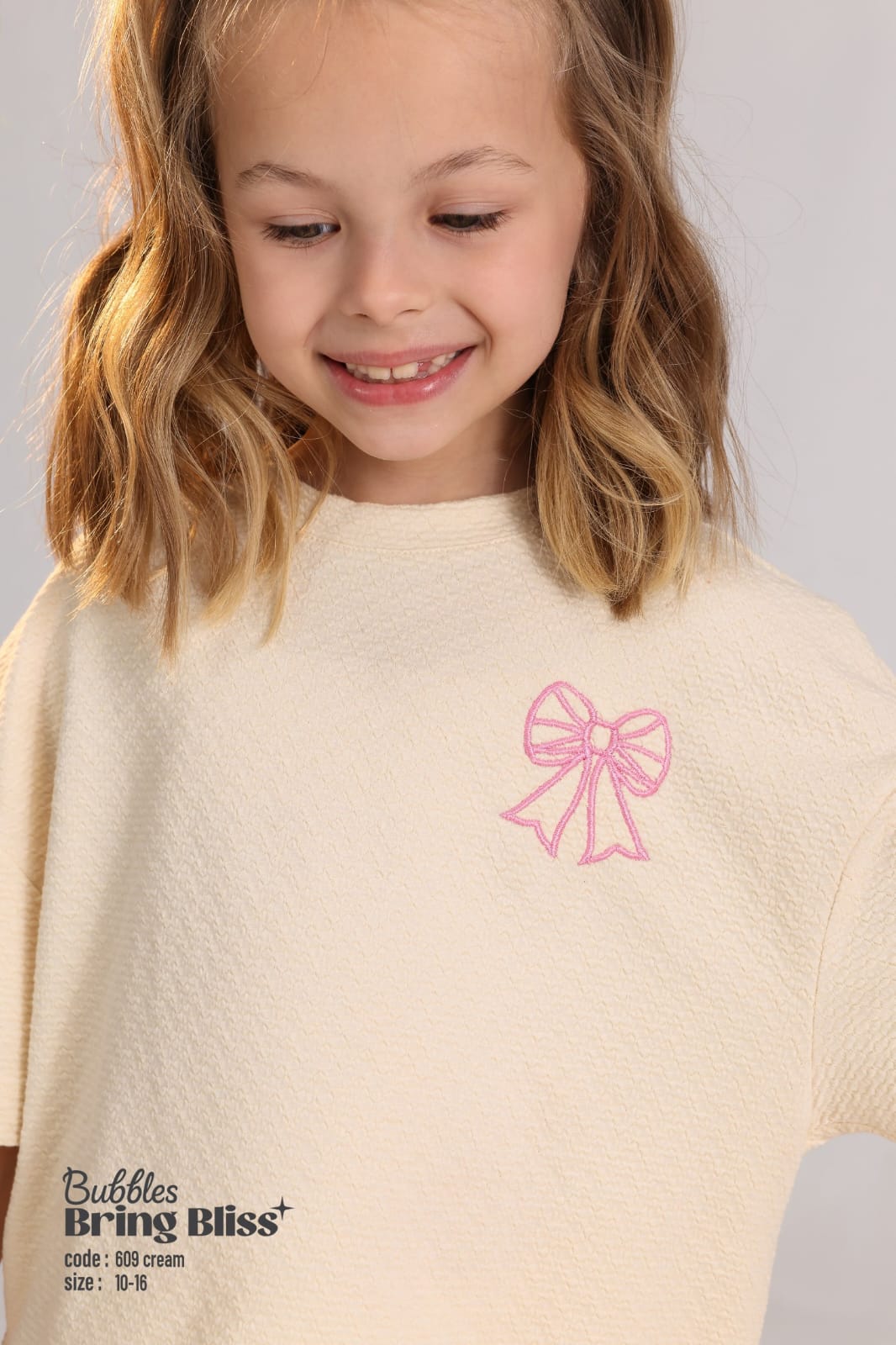 Girls Soft Knit Lounge Set – Short Sleeve Top & Wide-Leg Pants (Ages 10–16)