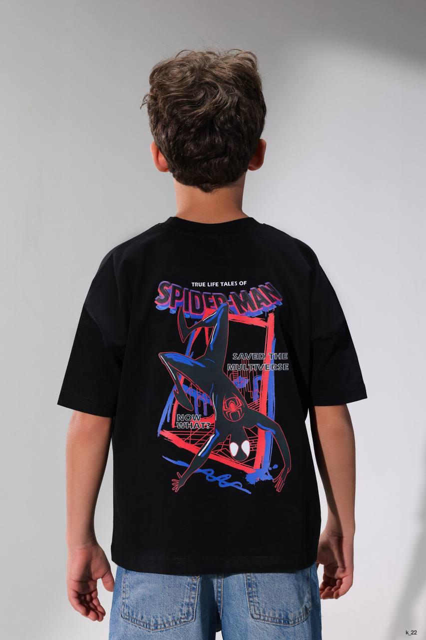 Boys Arcade Streetwear T-Shirt – Black Oversized Graphic Cotton Tee