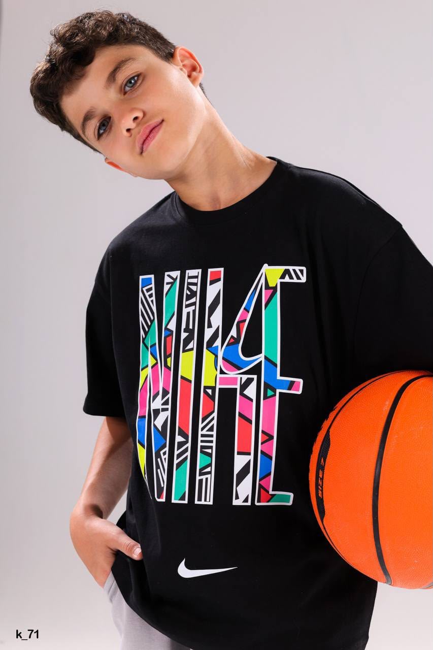 Boys Performance T-Shirt & Shorts Set – White & Black Summer Activewear (Copy)