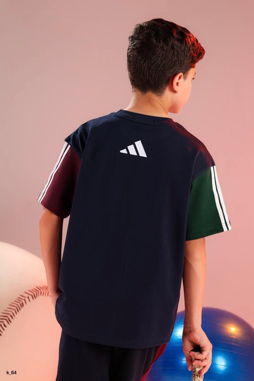 Boys Sports Graphic T-Shirt & Shorts Set – 2-Piece Athletic Summer Outfit in Navy