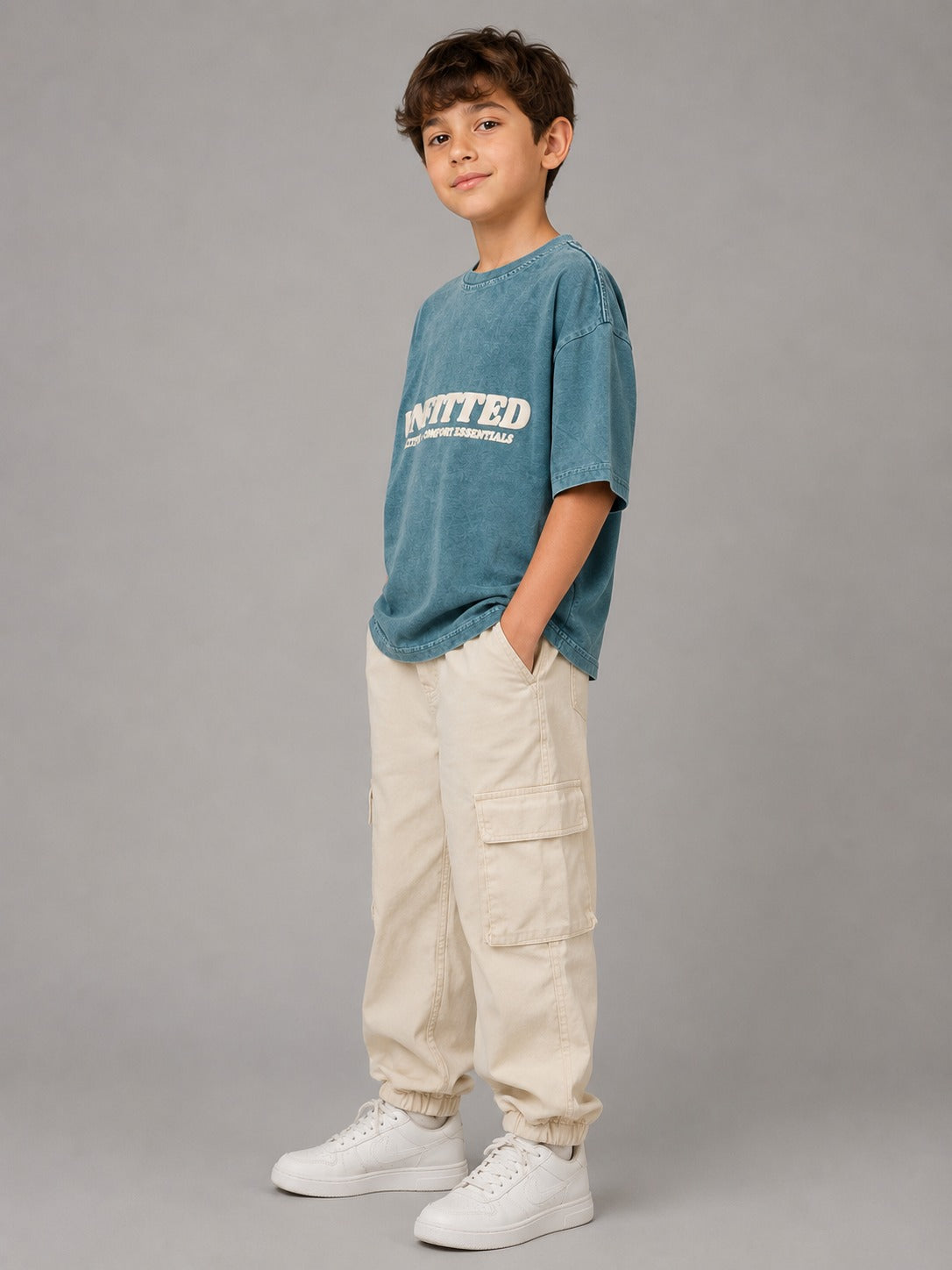 Boys' Oversized Graphic T-Shirt Casual Cotton Outfit for Kids