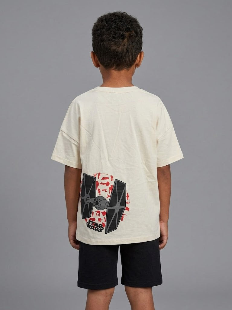 Boys' Donald Duck Graphic T-Shirt & Shorts Set – Soft Cotton 2-Piece Casual Summer Outfit for Kids