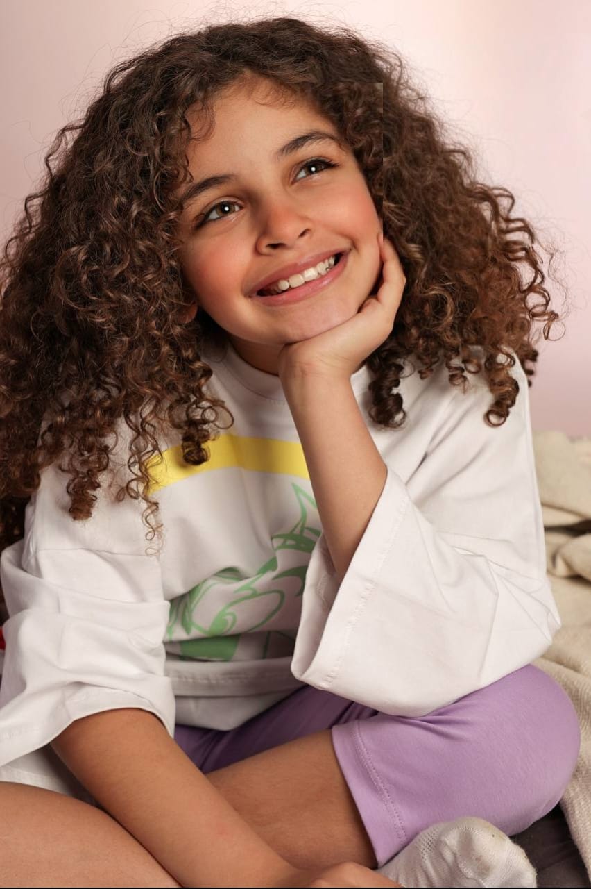 Girls' Tom & Jerry Oversized Graphic T-Shirt & Lilac Capri Leggings Set – Cotton 2-Piece Casual Outfit