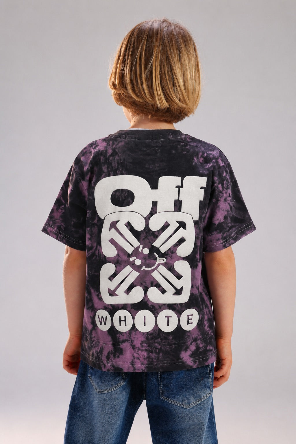 Boys’ Purple Tie-Dye Graphic T-Shirt