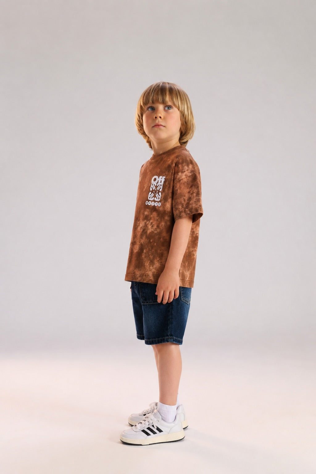Boys’ Brown Tie-Dye Graphic T-Shirt