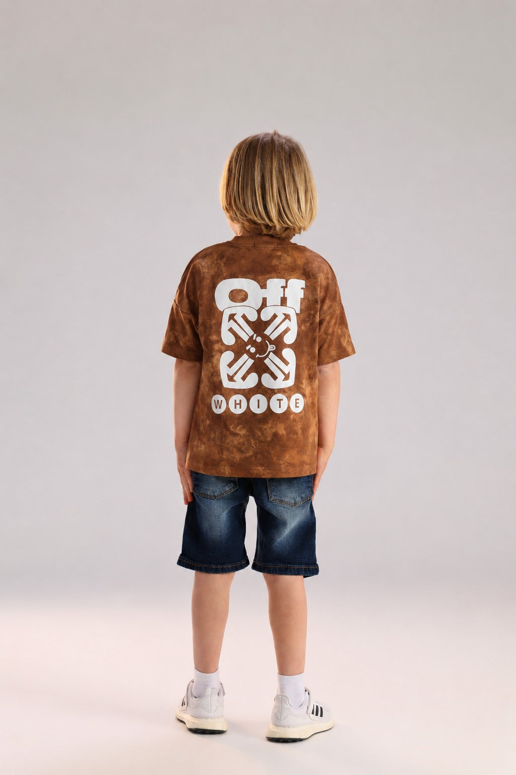 Boys’ Brown Tie-Dye Graphic T-Shirt