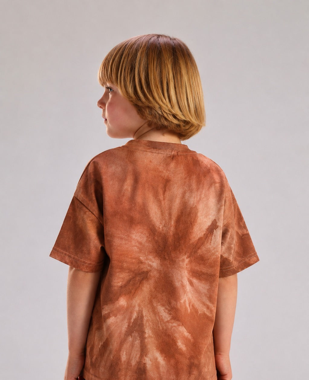 Boys’ Brown Tie-Dye Graphic T-Shirt