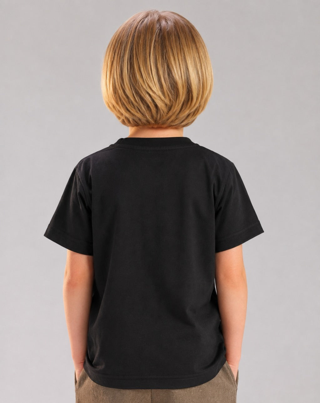 Boys' Black Balenciaga Graphic T-Shirt | Oversized Streetwear Casual Tee