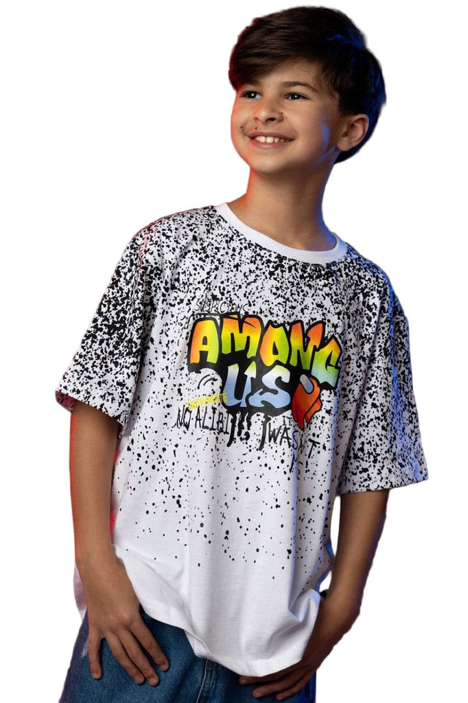 among us t-shirt - white - Bubbles Kids WearT-shirt