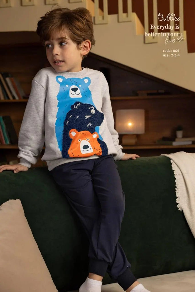 Bear Pyjama – بيجاما دب - Bubbles Kids WearWinter Pyjama