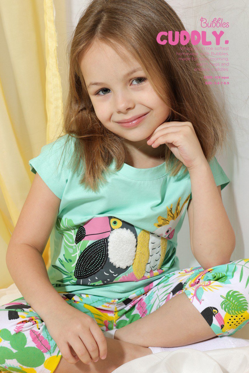 birds pyjama - Bubbles Kids WearAll