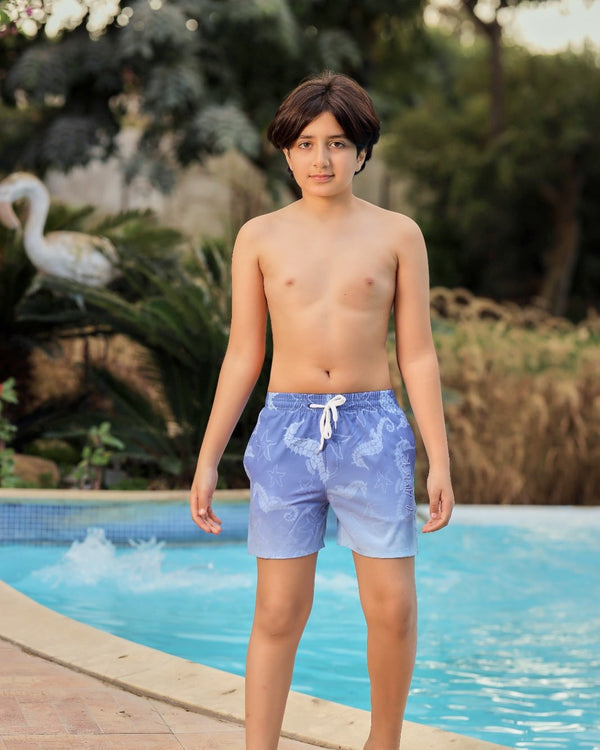Boys' Sea Breeze Swim Shorts - Bubbles Kids WearAll
