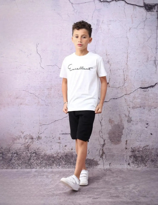 Excellent Kid Set – white× black