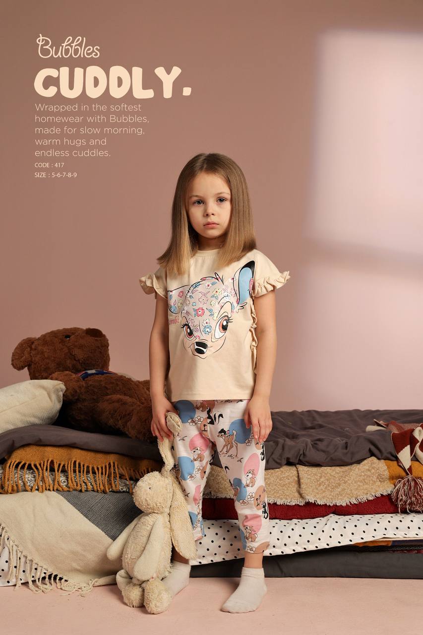 deer pyjama - Bubbles Kids WearAll