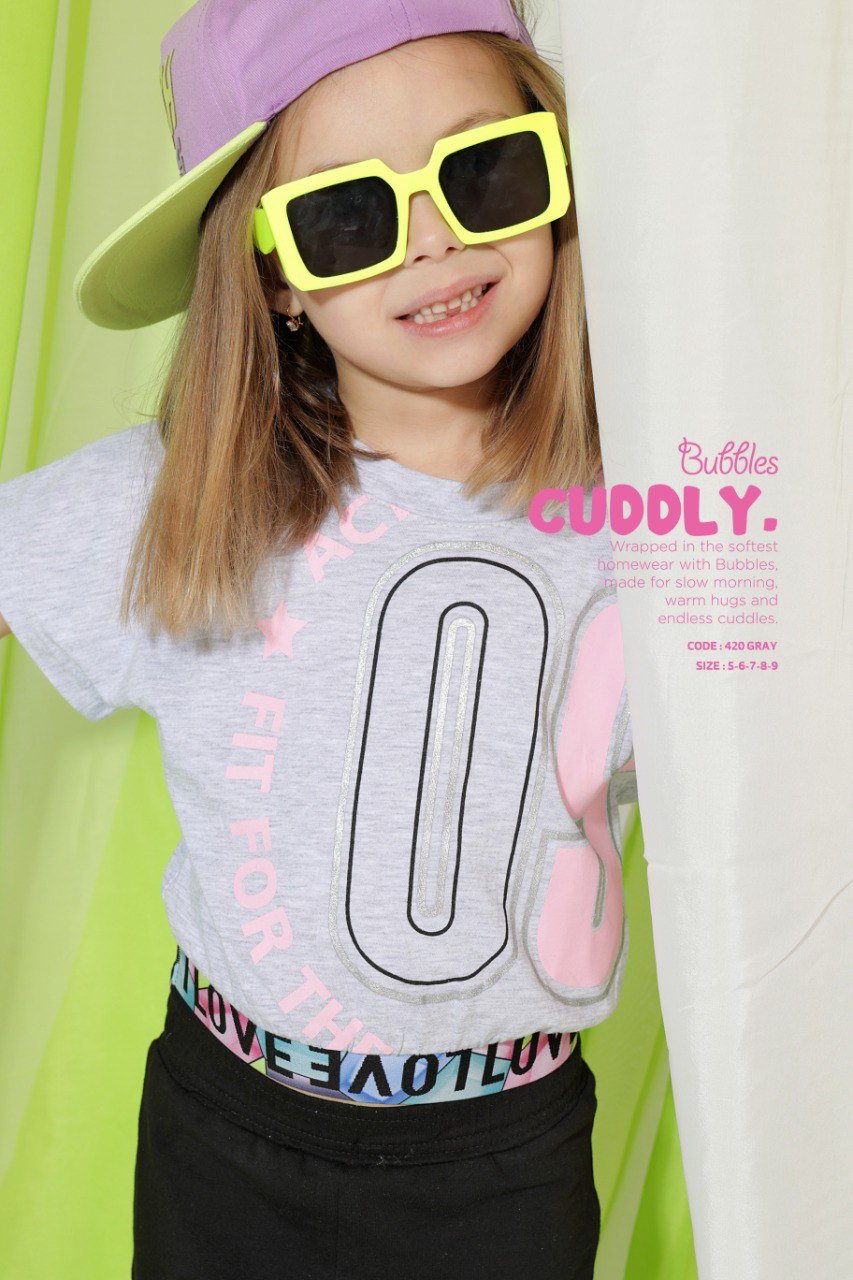 FIT FOR black PYJAMA - Bubbles Kids WearAll