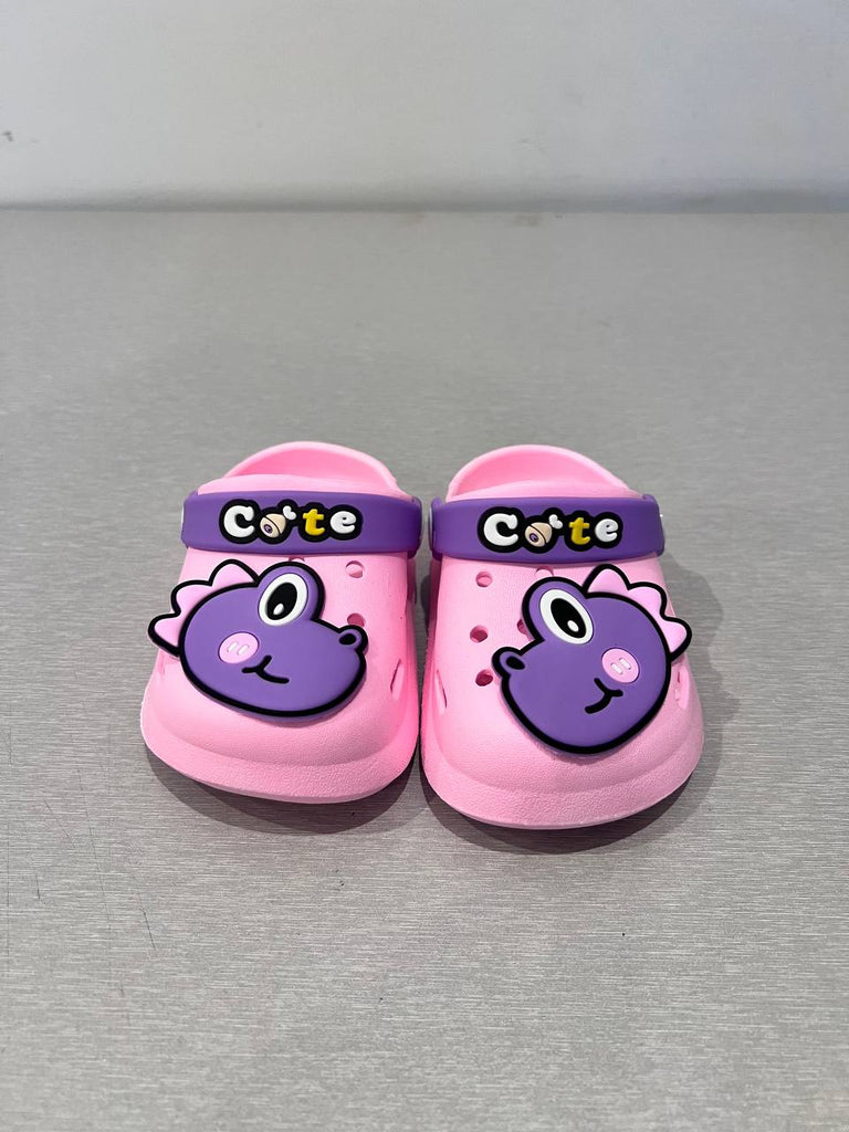 frog crocs - pink - Bubbles Kids WearAll