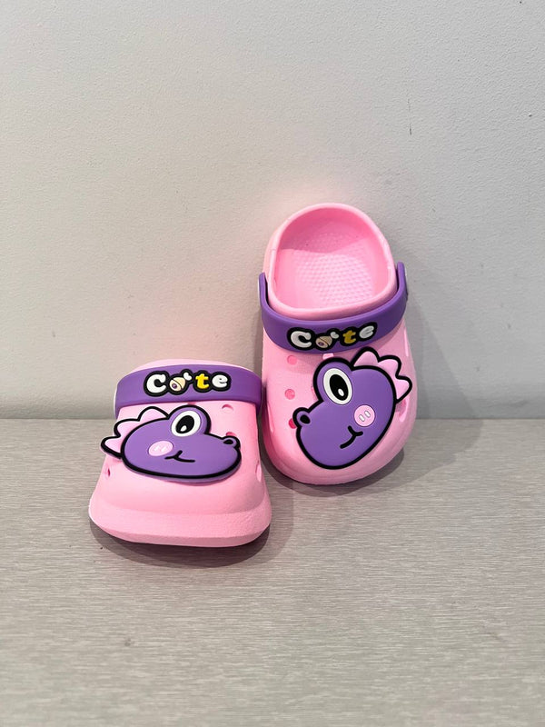 frog crocs - pink - Bubbles Kids WearAll