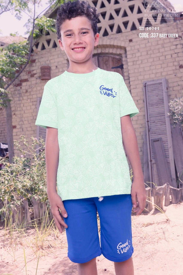 good vibes - mint - Bubbles Kids WearAll