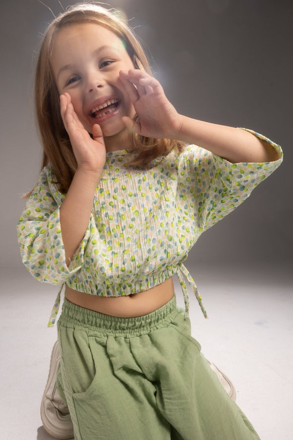 Green whispers set - Bubbles Kids WearAll