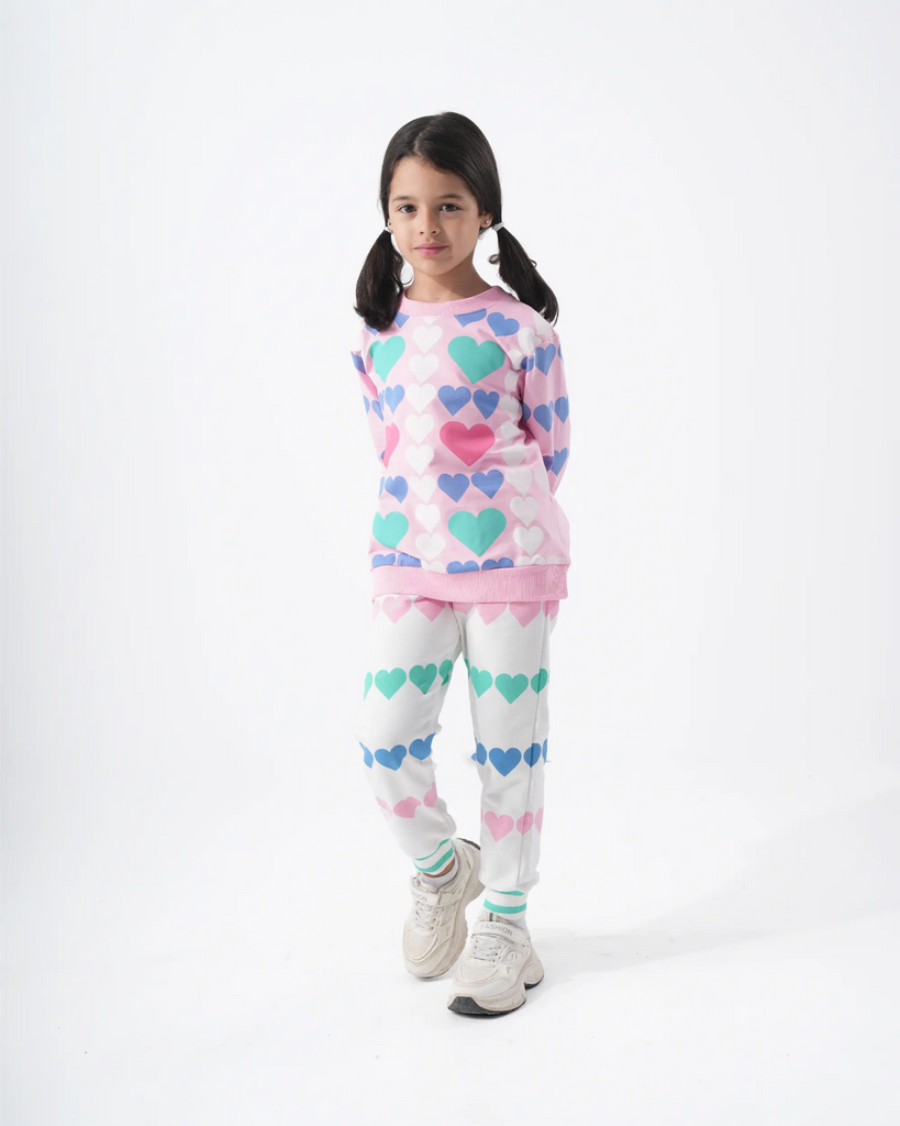 Heart Pyjama – بيجاما قلب - Bubbles Kids WearAutumn Pajama