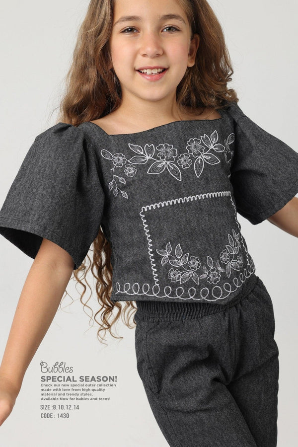 jumpsuit jeans - Bubbles Kids Wear