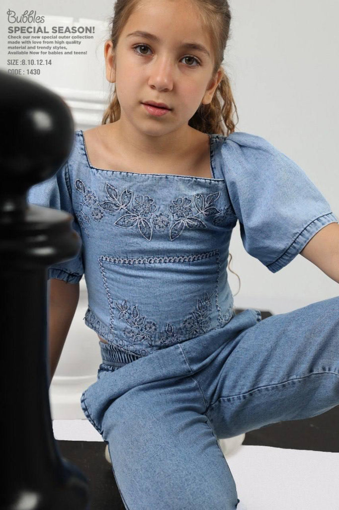 jumpsuit jeans - Bubbles Kids Wear