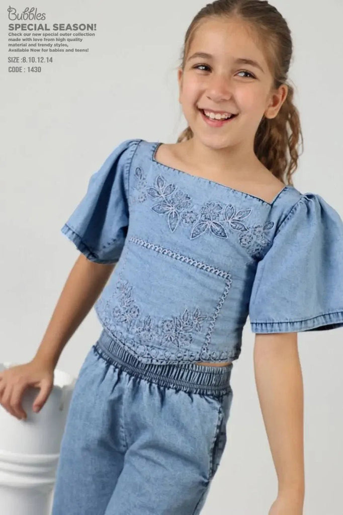 jumpsuit jeans - Bubbles Kids Wear